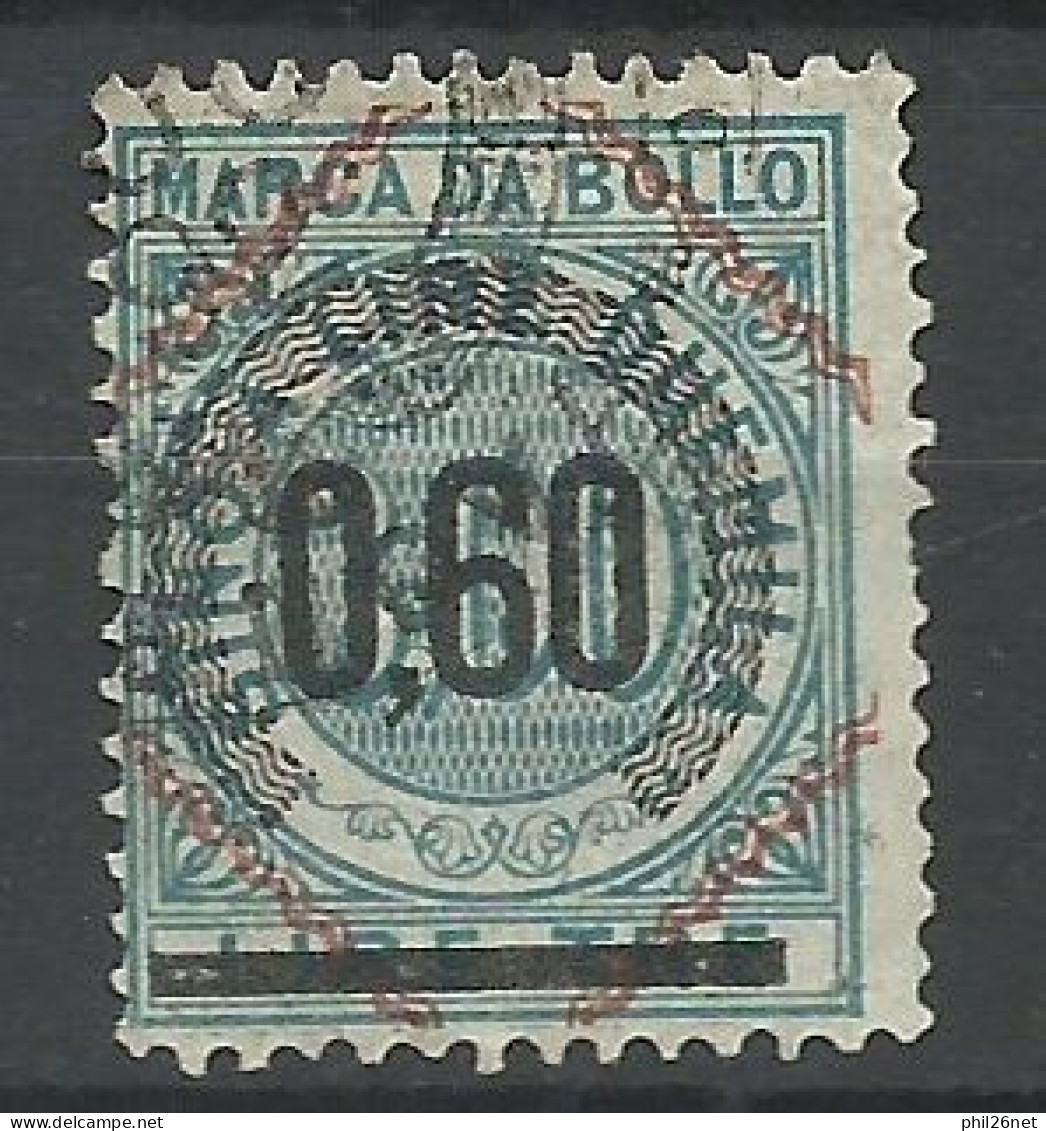 Italie  Fiscal  0,60  Sur  3 Lires  Vert  Oblitéré   B/TB    Voir Scans  Soldé ! ! ! - Revenue Stamps