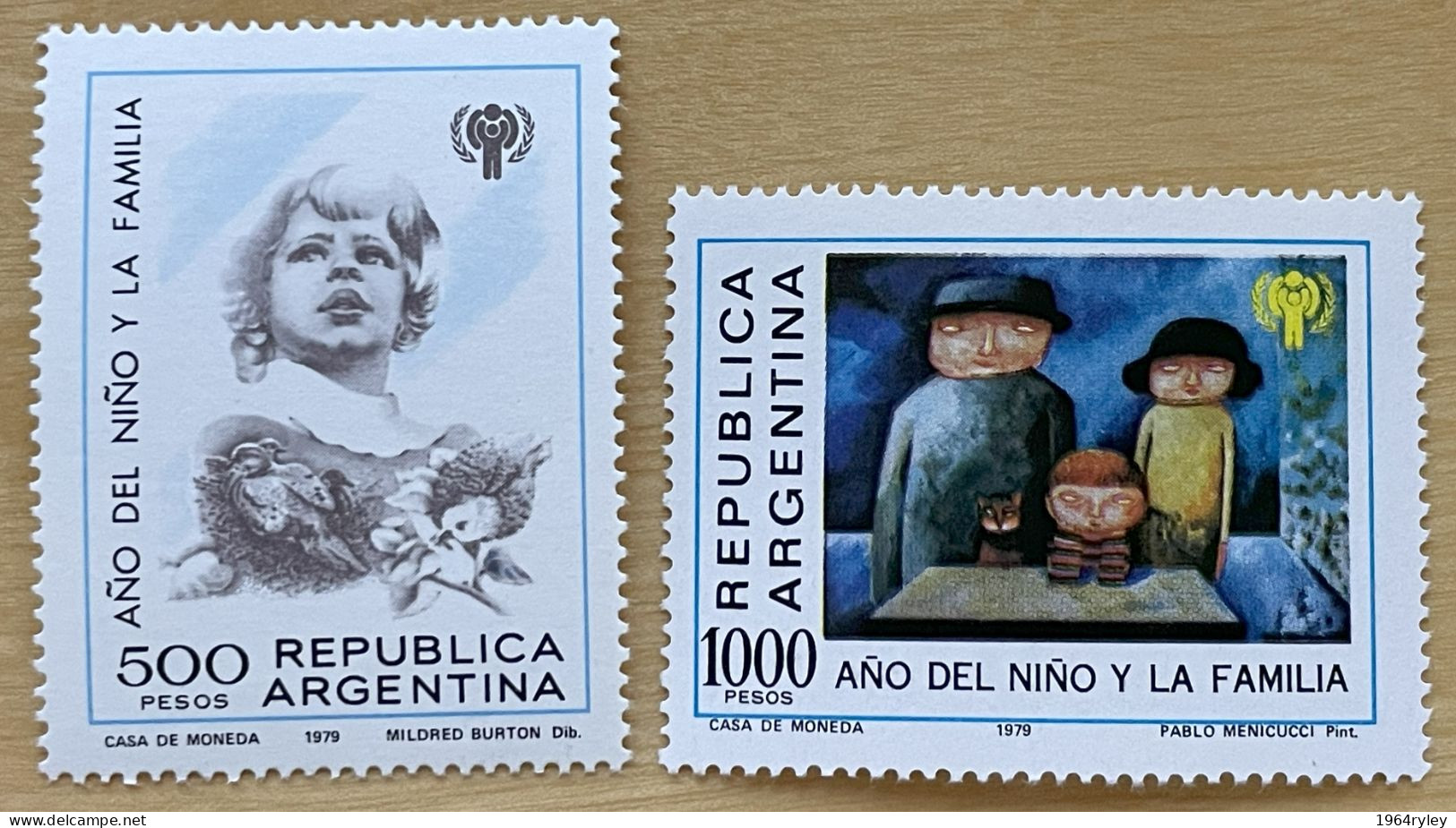 ARGENTINA -  MNH** - 1979  YEAR OF THE CHILD - # 1209/1210 - Nuevos