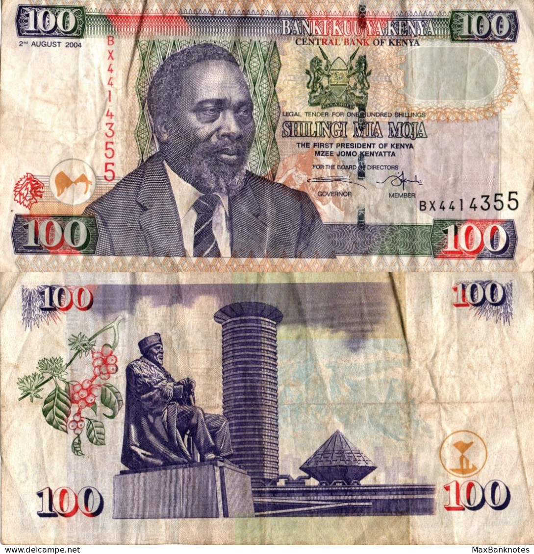 Kenya / 100 Shillings / 2004 / P-42(a) / VF - Kenia