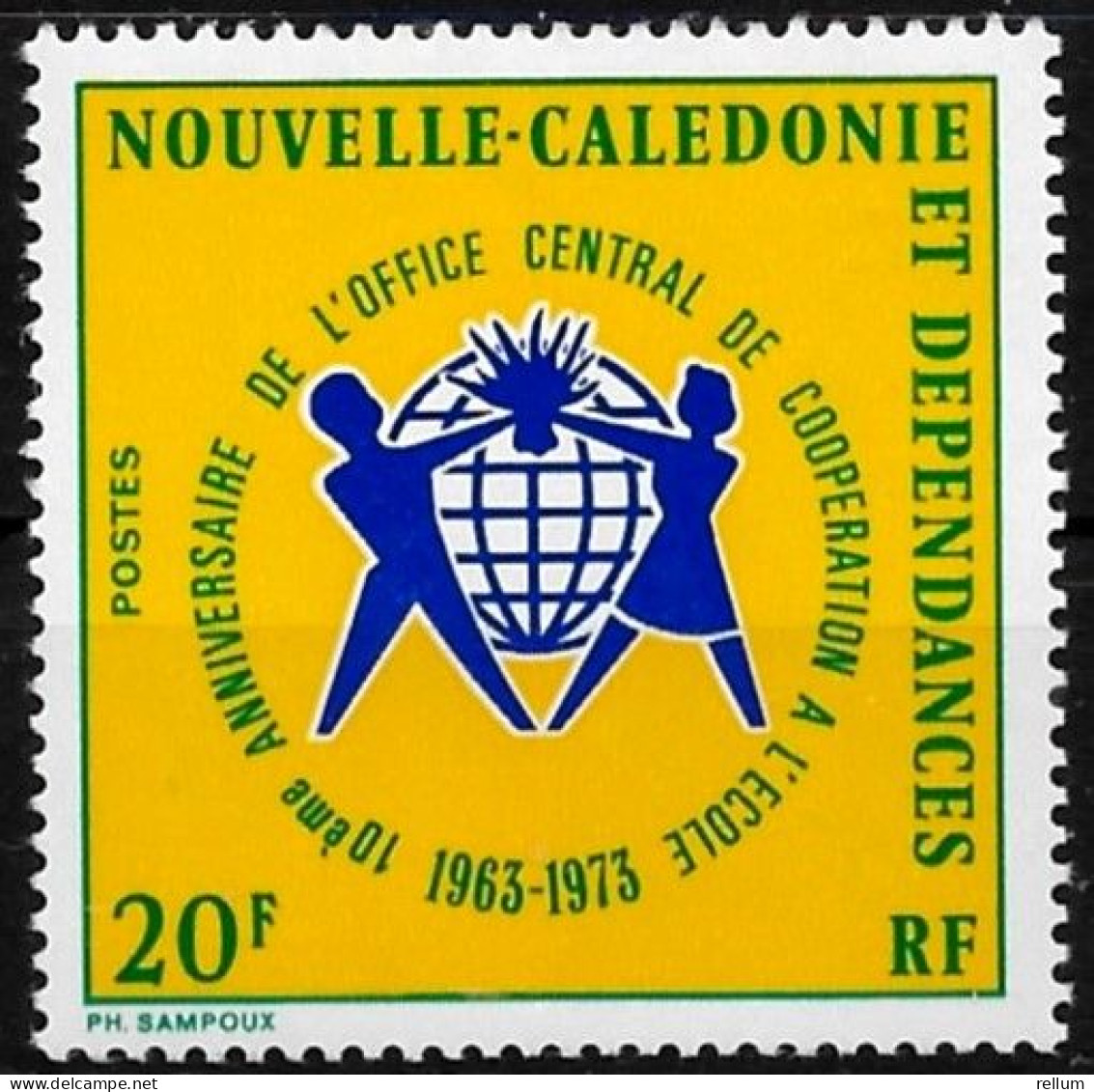 Nouvelle Calédonie 1973 - Yvert N° 389 - Michel N° 541  ** - Ongebruikt
