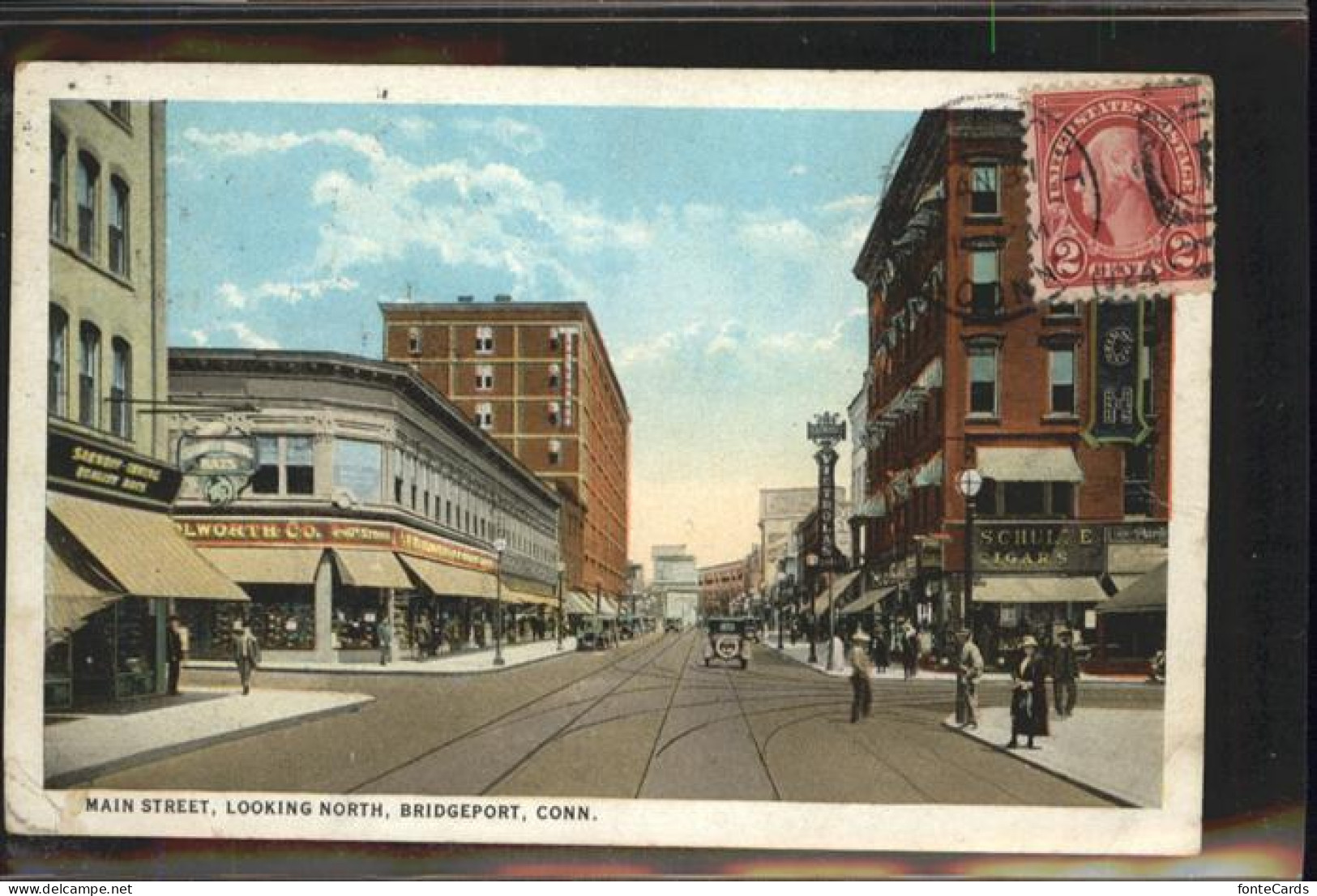 11031968 Bridgeport_Connecticut Main Street Looking North  - Other & Unclassified