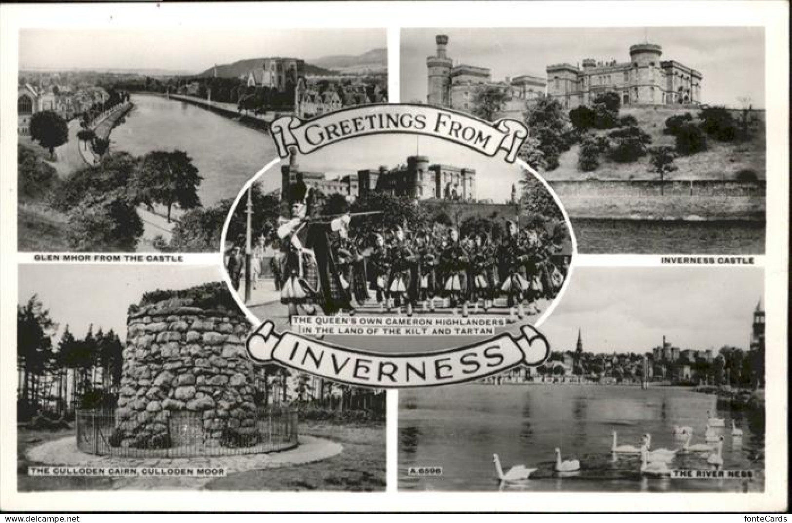 11030689 Inverness Nairn Castle River Schwan  Inverness & Nairn - Autres & Non Classés