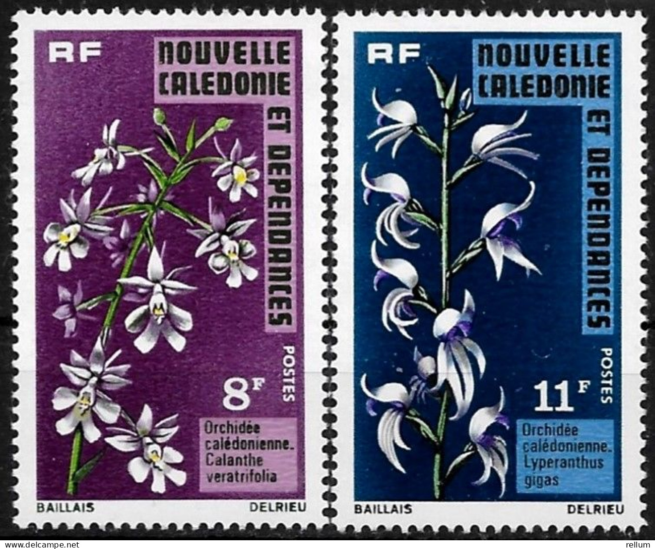 Nouvelle Calédonie 1975 - Yvert N° 392/393 - Michel N° 563/564  ** - Ongebruikt