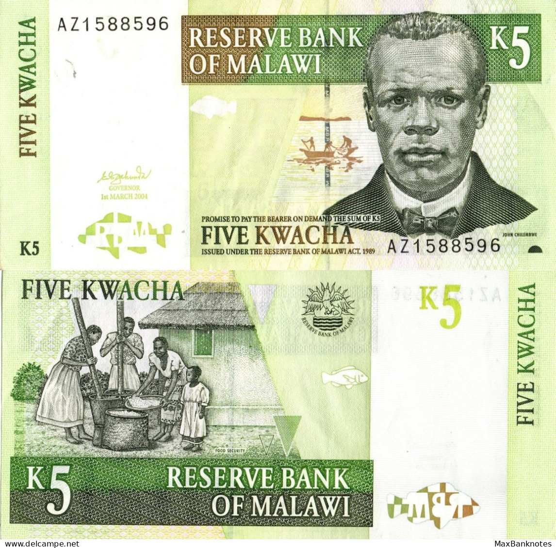 Malawi / 5 Kwacha / 2004 / P-36(b) / XF - Malawi