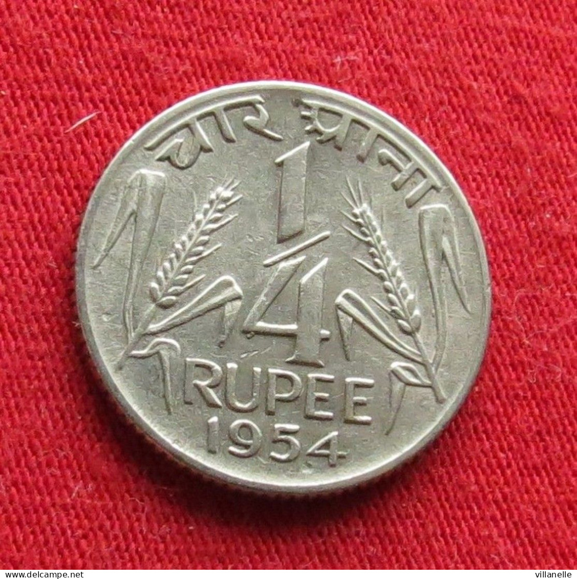 India 1/4 Rupee 1954 C KM# 5 *V2T Inde Indien Indies Indie Roupies - Inde