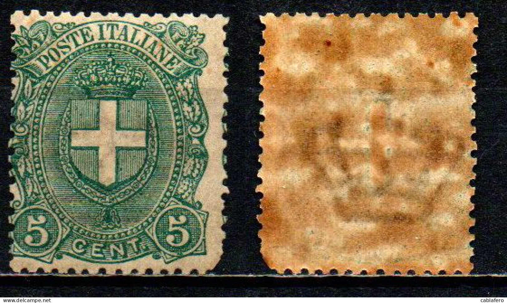 ITALIA REGNO - 1896 - STEMMA DI SAVOIA - 5 C. - MH - Neufs