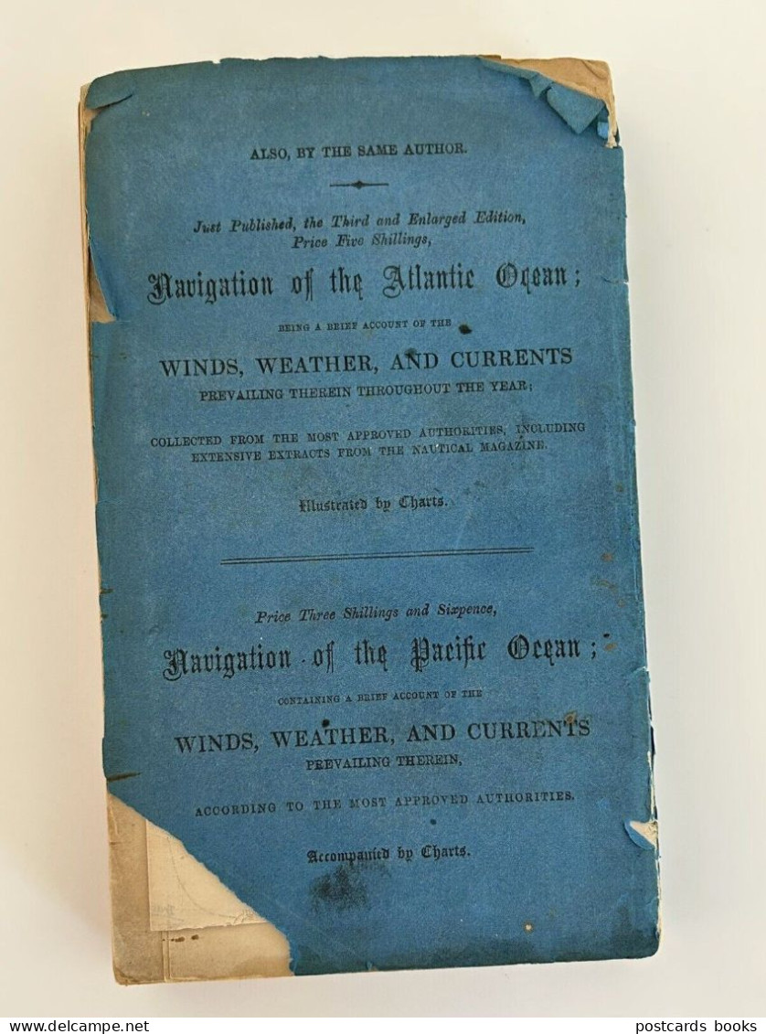 1864 Old Book Navigation Indian Ocean, China & Australian Seas. 262 pages + 2 Maps / Charts J.D.(John Dennett) Potter UK