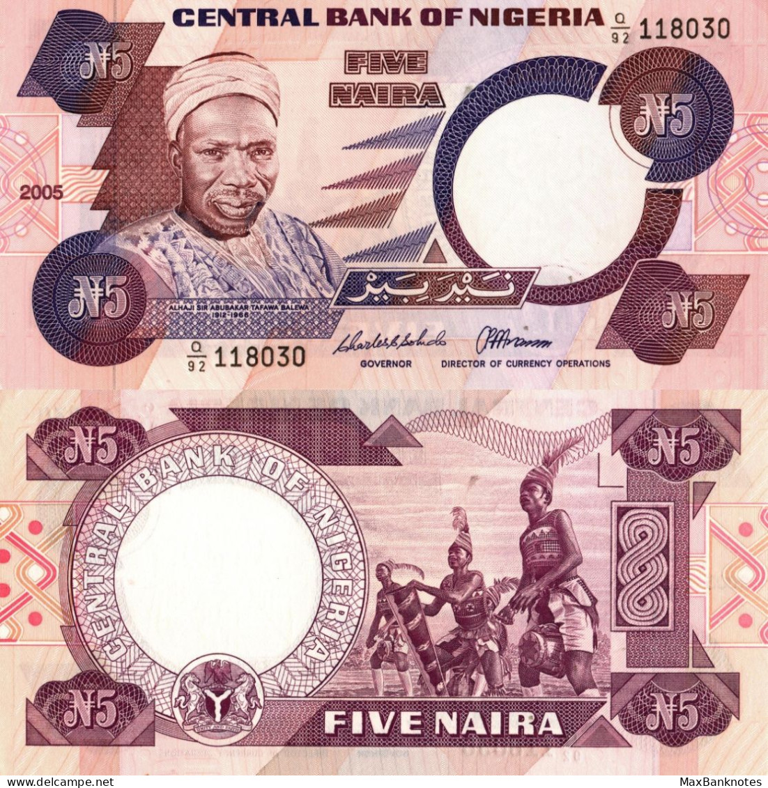 Nigeria / 5 Naira / 2005 / P-24(i) / UNC - Nigeria