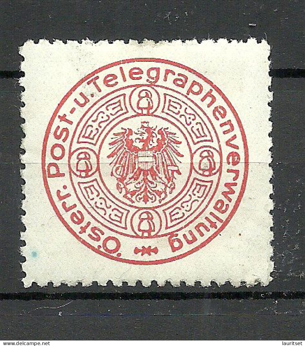 ÖSTERREICH Austria Österr. Post- Und Telegraphenverwaltung Siegelmarke Seal Stamp Telegraphie Telegraphe * - Telegraph