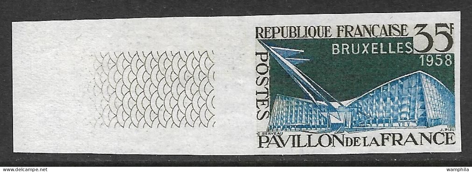France  N°1156**.non Dentelé, Exposition De Bruxelles. RARE. - 1951-1960