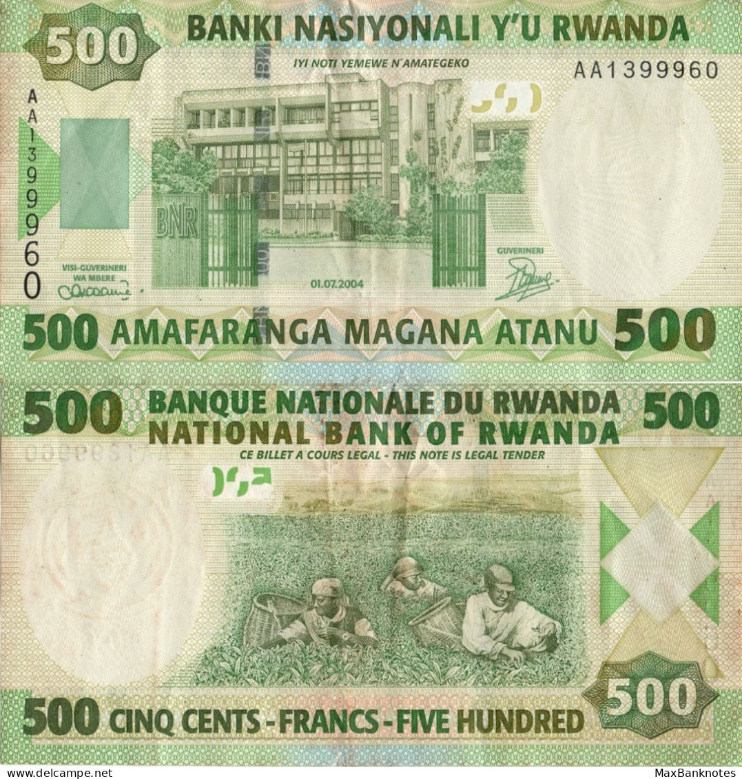 Rwanda / 500 Francs / 2004 / P-30(a) / VF - Rwanda