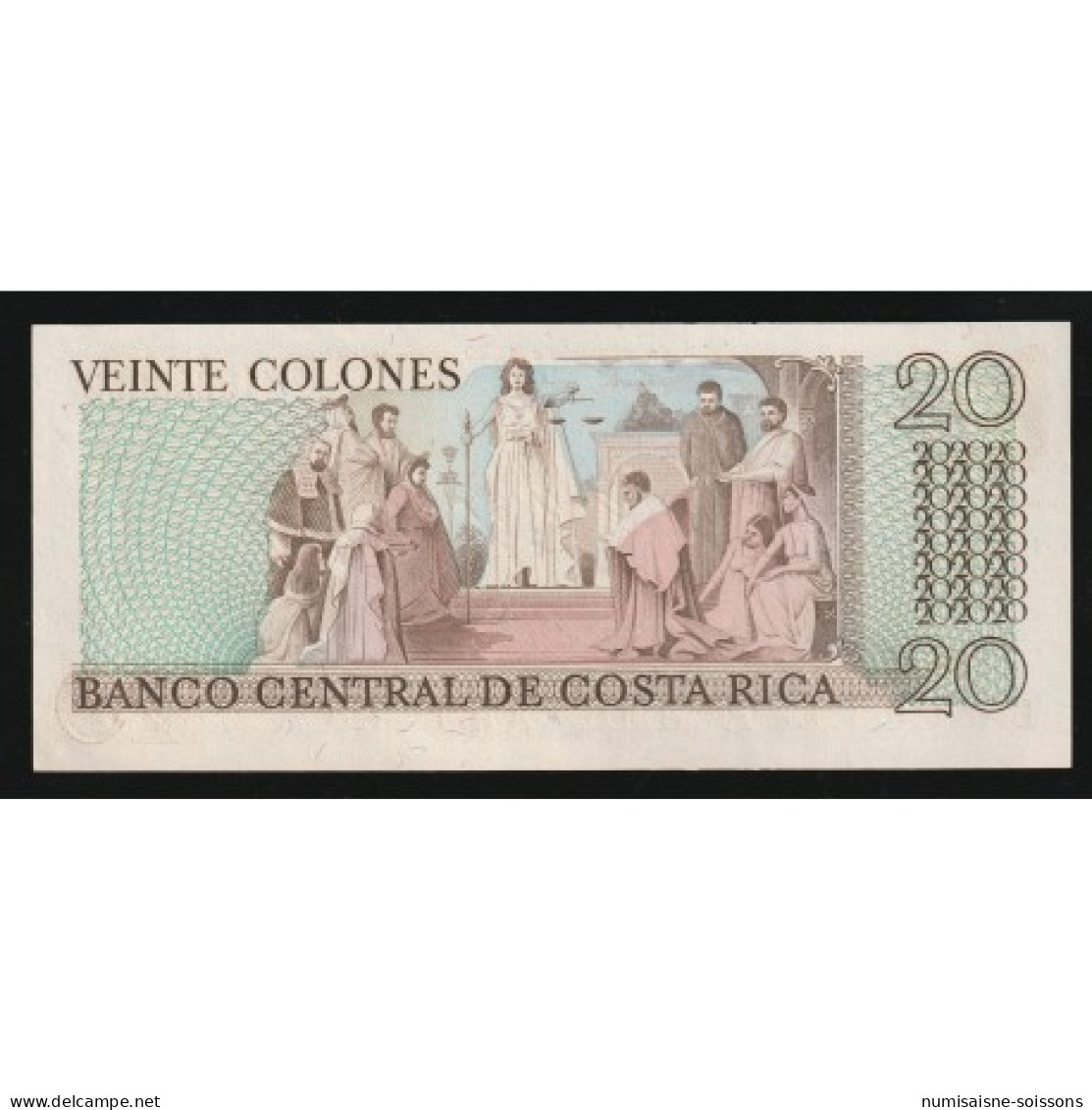 COSTA RICA - PICK 238 C - 20 COLONES - 28/08/1980 - Costa Rica