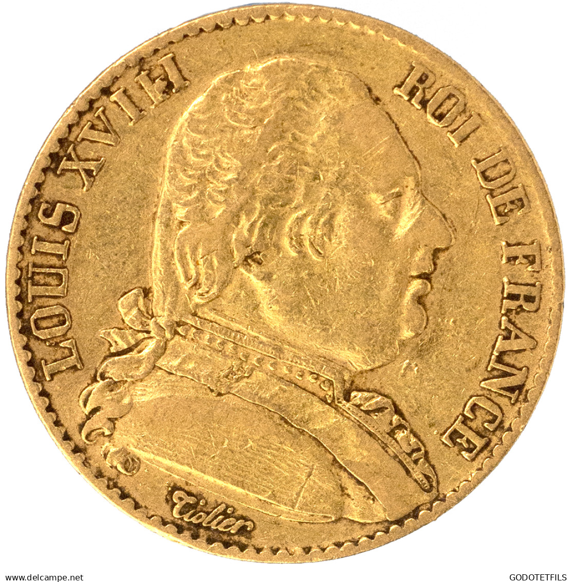 Louis XVIII-20 Francs 1814 Paris - 20 Francs (goud)