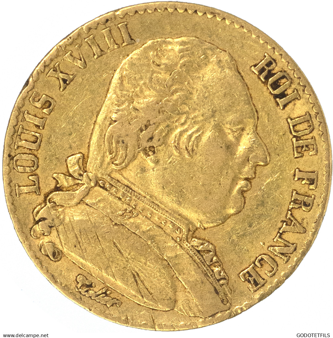 Louis XVIII-20 Francs 1815 Paris - 20 Francs (or)