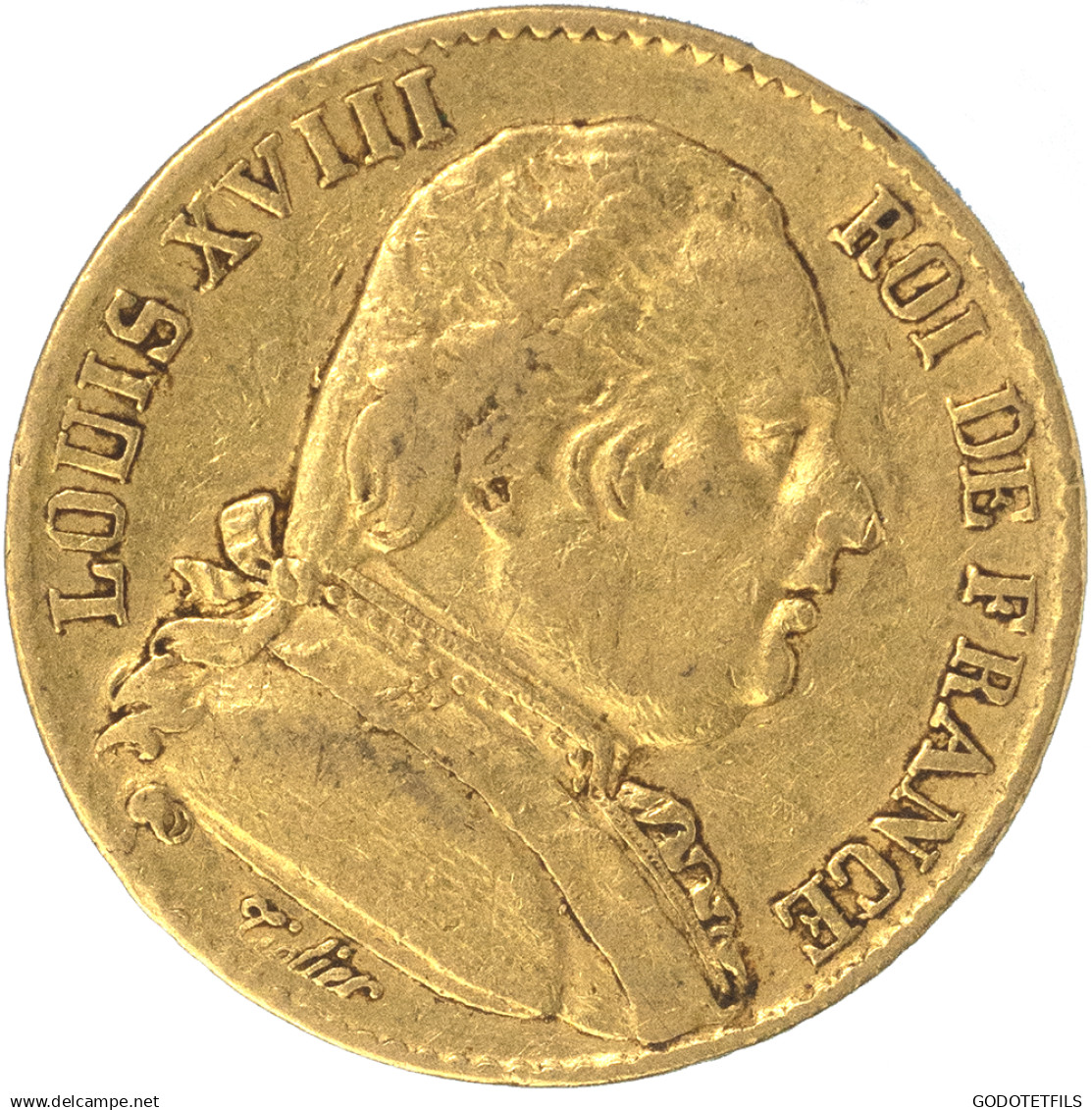 Louis XVIII-20 Francs 1814 Paris - 20 Francs (goud)