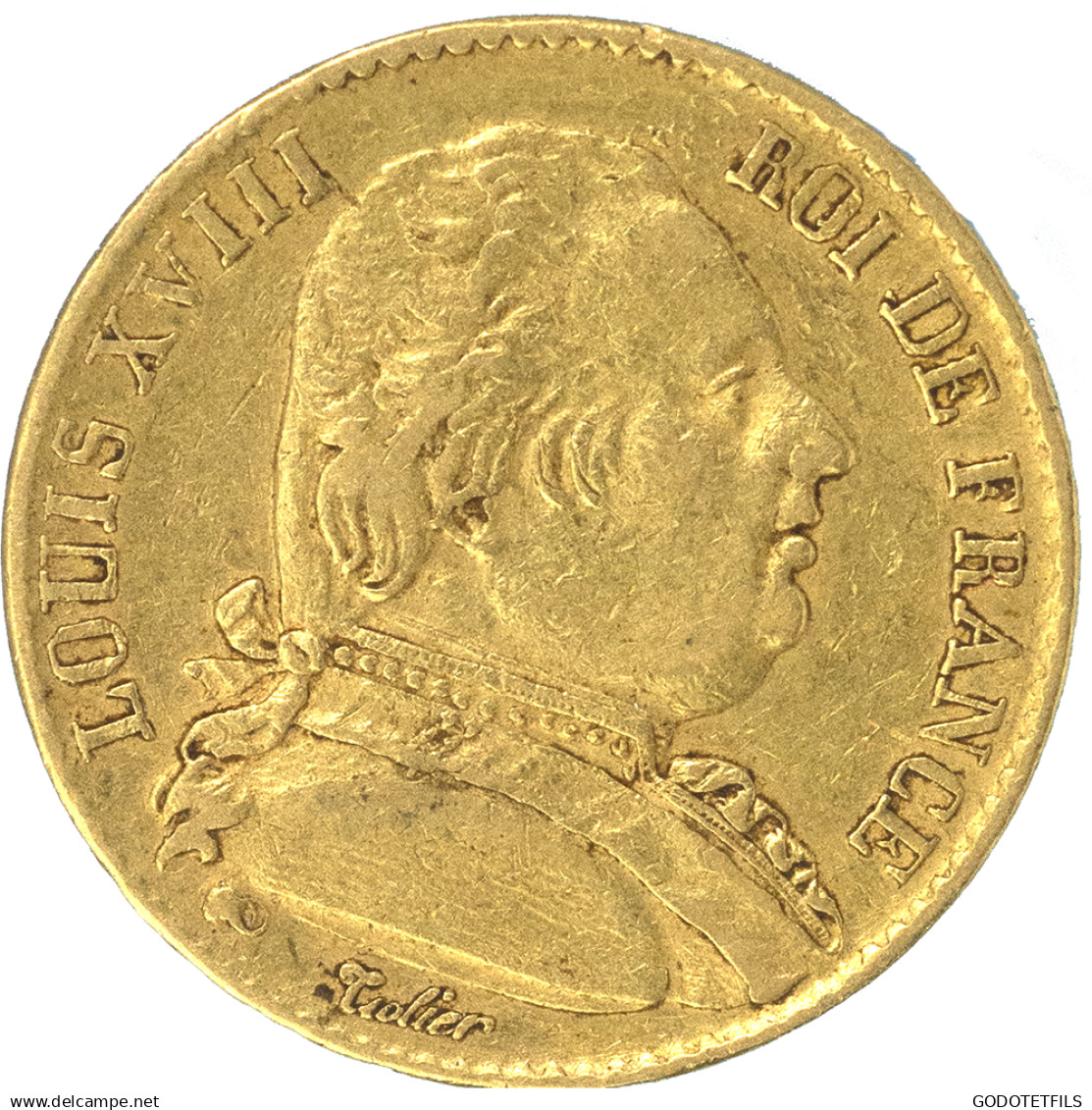 Louis XVIII-20 Francs 1815 Paris - 20 Francs (oro)