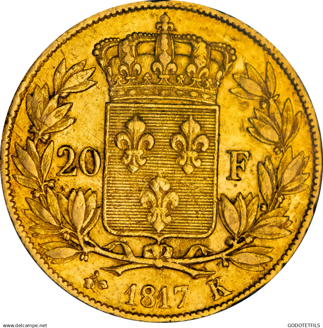 Restauration - 20 Francs Or Louis XVIII 1817 Bordeaux - 20 Francs (gold)