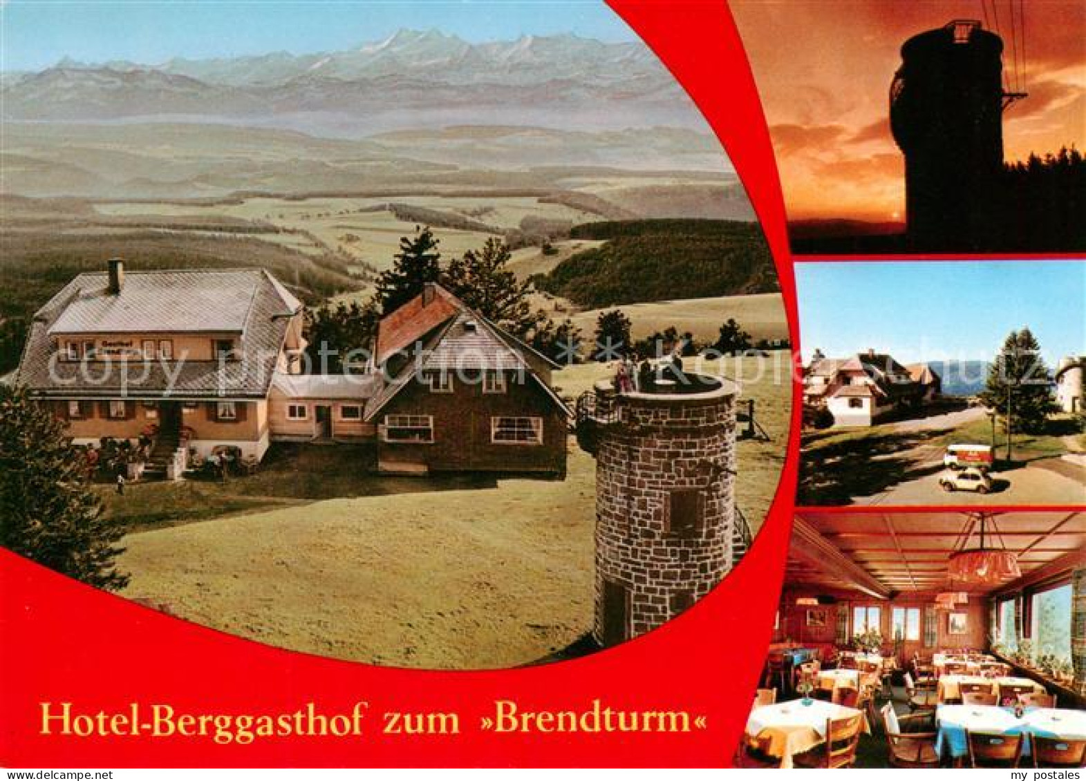 73835830 Furtwangen Hotel Berggasthof Zum Brendturm Fliegeraufnahme Gastraum Fur - Furtwangen