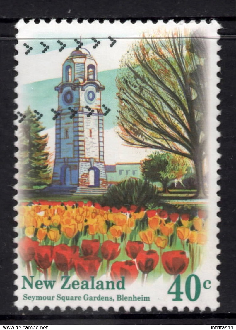 NEW ZEALAND 1996 SCENIC GARDENS 40c " BLENHEIM "  STAMP VFU - Used Stamps