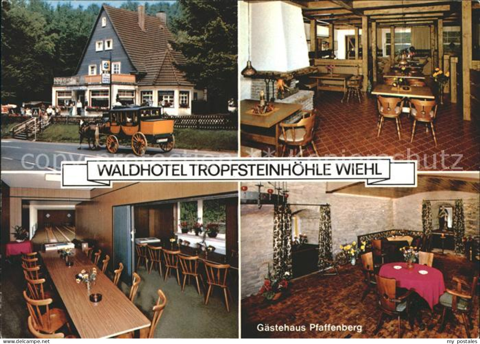 72227304 Wiehl Oberbergischer Kreis Waldhotel Tropfsteinhoehle Pferdekutsche Gas - Wiehl