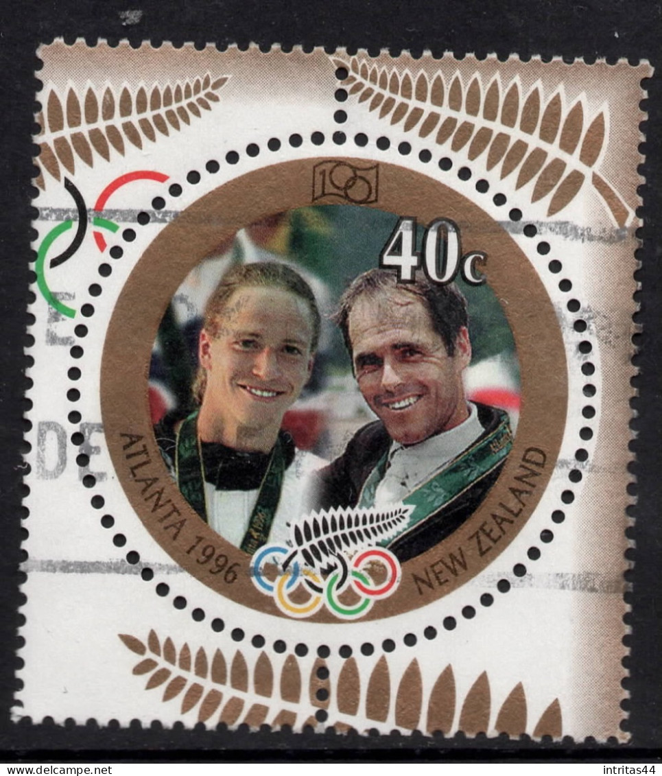 NEW ZEALAND 1996 OLYMPIC GOLD MEDALISTS  40c  " ATLANTA 96 SINGLE "  STAMP VFU - Gebruikt