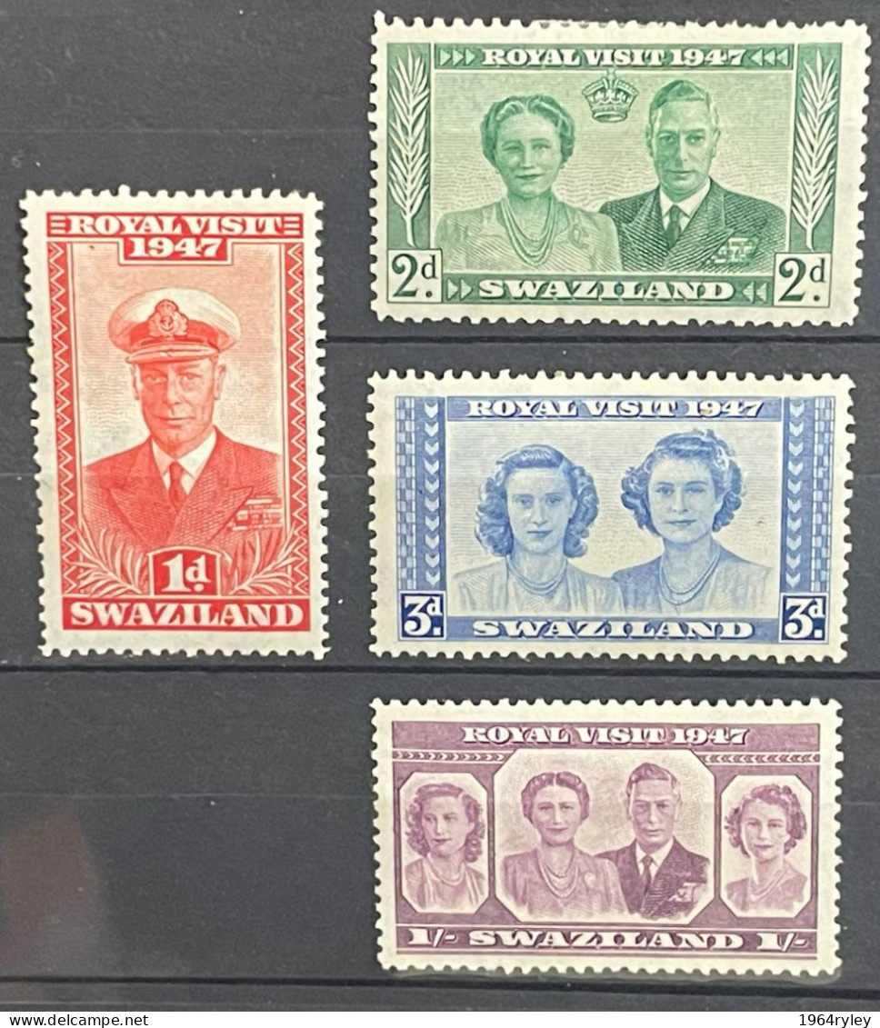 SWAZILAND - MH* - 1947 - # 42/45 - Swasiland (...-1967)