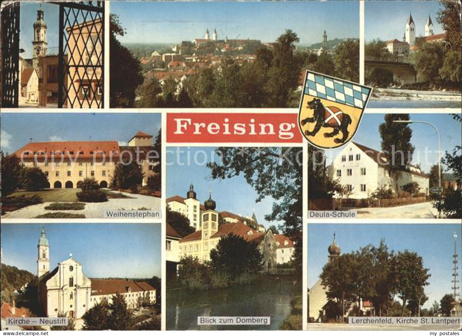 72215338 Freising Oberbayern Weihenstephan Kirche Neustift Blick Zum Domberg Deu - Freising