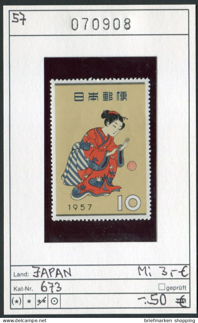 Japan 1957 - Japon 1957 - Nippon 1957 - Michel 673 - ** Mnh Neuf Postfris - Nuevos