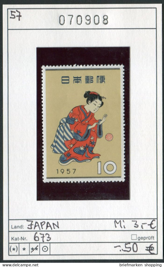 Japan 1957 - Japon 1957 - Nippon 1957 - Michel 673 - ** Mnh Neuf Postfris - Neufs