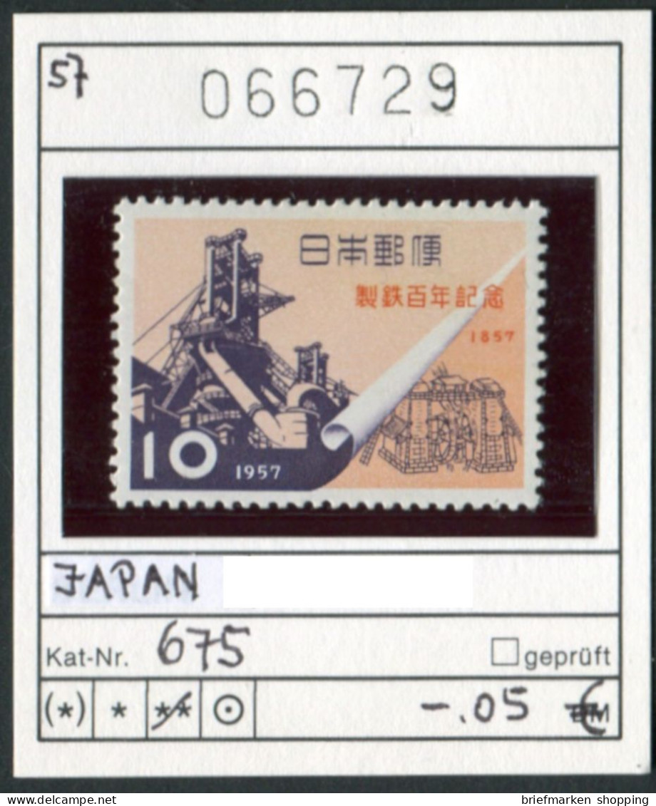 Japan 1957 - Japon 1957 - Nippon 1957 - Michel 675 Minimale Mängel / Little Defects - ** Mnh Neuf Postfris - Nuevos