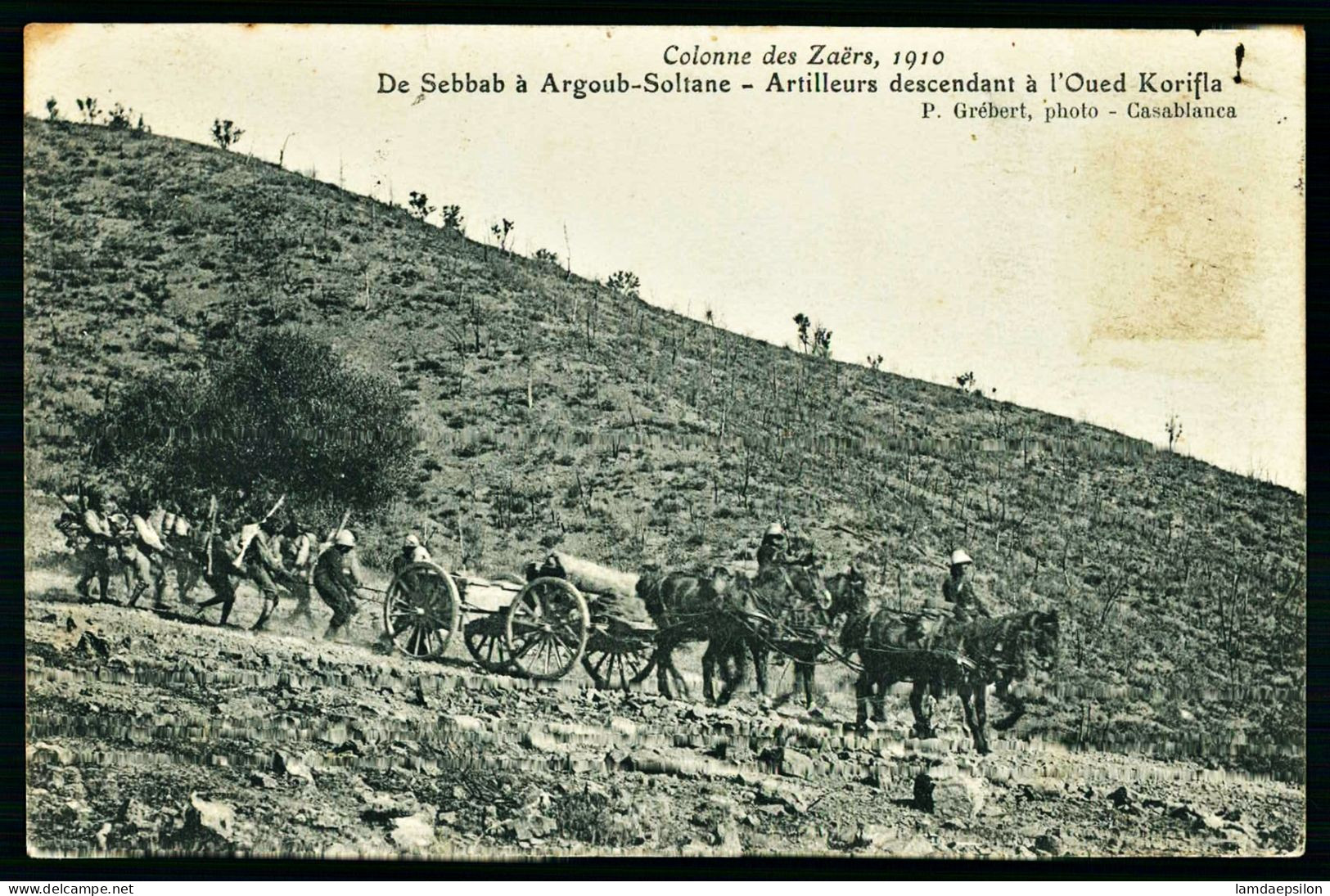 A67  MAROC CPA COLONNE DES ZAERS 1910 - DE SEBBAB A  ARGOUB-SOLTANE - Colecciones Y Lotes