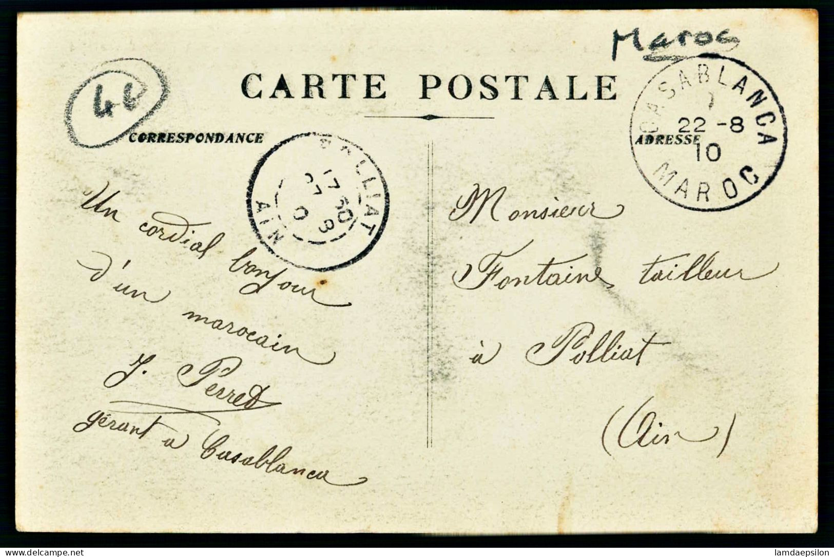 A67  MAROC CPA COLONNE DES ZAERS 1910 - DE SEBBAB A  ARGOUB-SOLTANE - Collections & Lots
