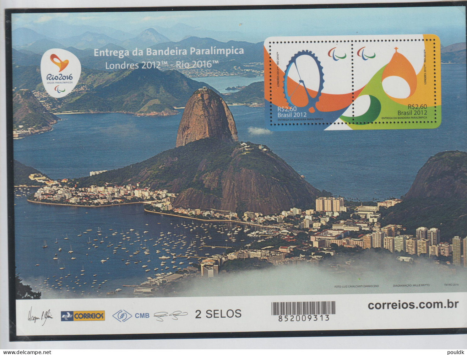 Brazil 2015 Paralympics Hand Over Of Flag A5 Sized Sheet MNH/**. Postal Weight 0,2 Kg. Please Read Sales Conditions - Sommer 2016: Rio De Janeiro