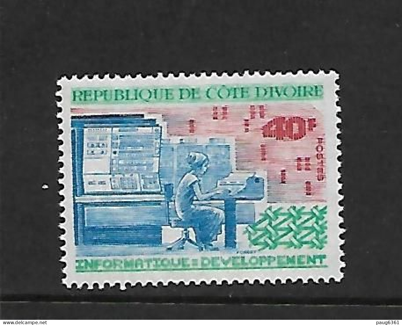 COTE D'IVOIRE 1972   INFORMATIQUE  YVERT N°340 NEUF MNH** - Informatique