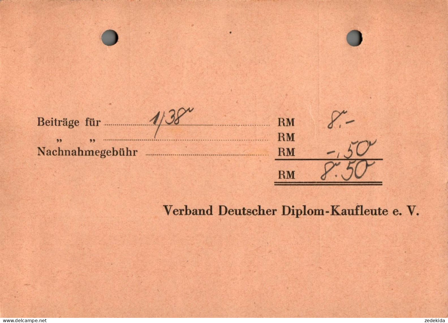 G7363 - Berlin Verband Deutscher Diplom Kaufleute - Nachnahme Zahlschein Freistempel Freistempler - Macchine Per Obliterare