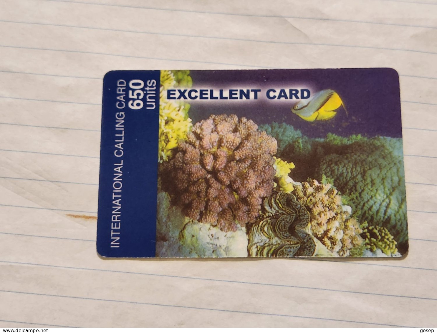 ISRAEL-EXCELLENT CARD-FISH SEA-(95376970)-(04542279)-(650UNITS)-GOOD CARD - Israël