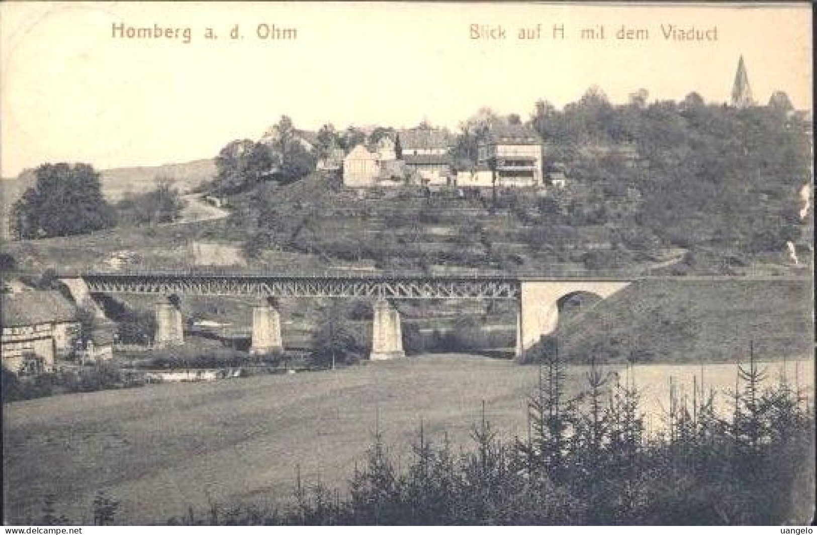 §633 HOMBERG A.D. OHM - BLICK AUF MIT DEM VIADUCT - Homberg