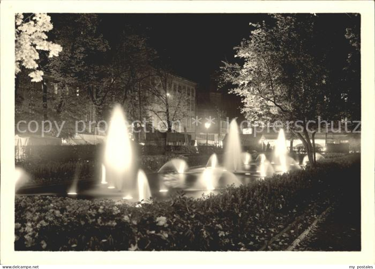 72199383 Fuerth Bayern Springbrunnen Freiheitsanlage Beleuchtung Bahnpost  Fuert - Fürth