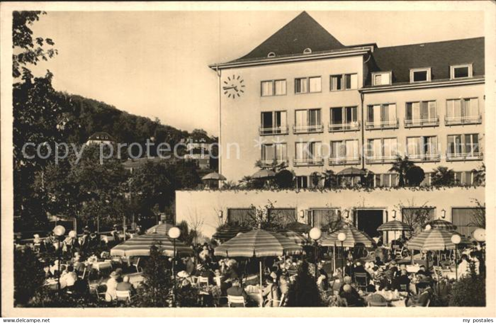 42210181 Oberschlema Erzgebirge Radiumbad Hotelgarten  Oberschlema Erzgebirge - Bad Schlema