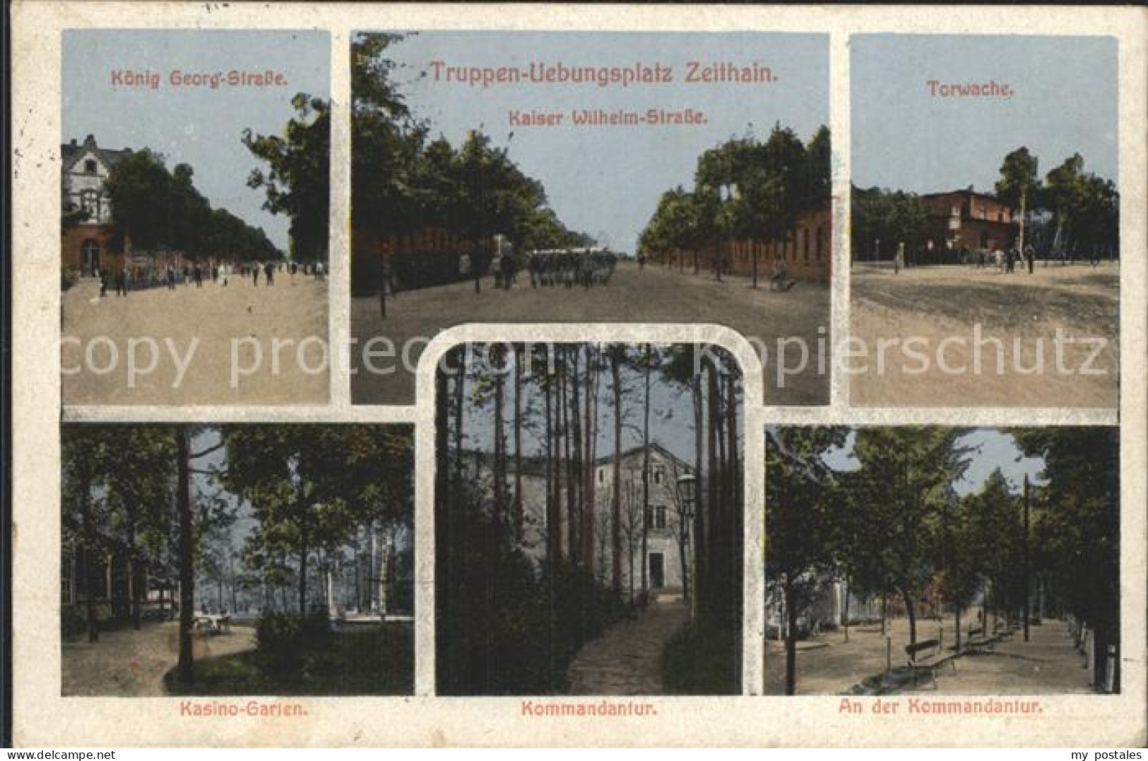 42197156 Zeithain Truppen- Uebungsplatz Koenig Georg- Strasse Kaiser Wilhelm- St - Zeithain
