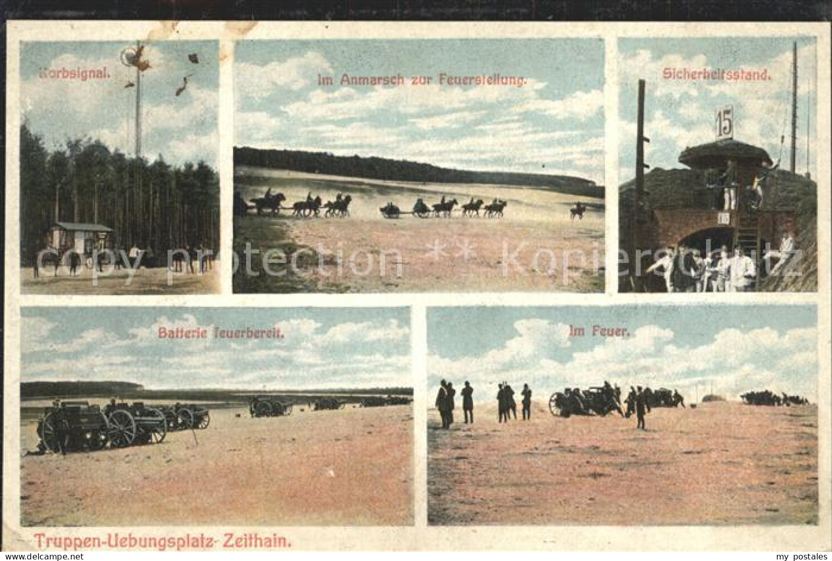 42197130 Zeithain Truppen- Uebungsplatz Korbsignal Sicherheitsstand  Zeithain - Zeithain