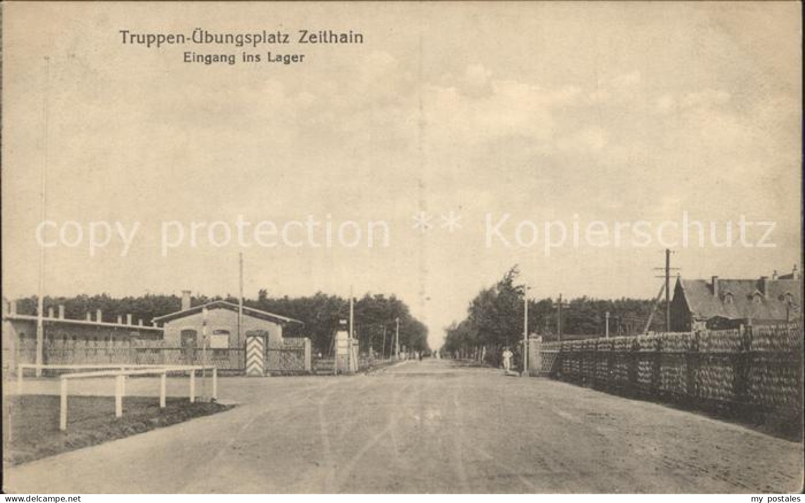 42195867 Zeithain Truppen- Uebungsplatz Eingang Lager Zeithain - Zeithain