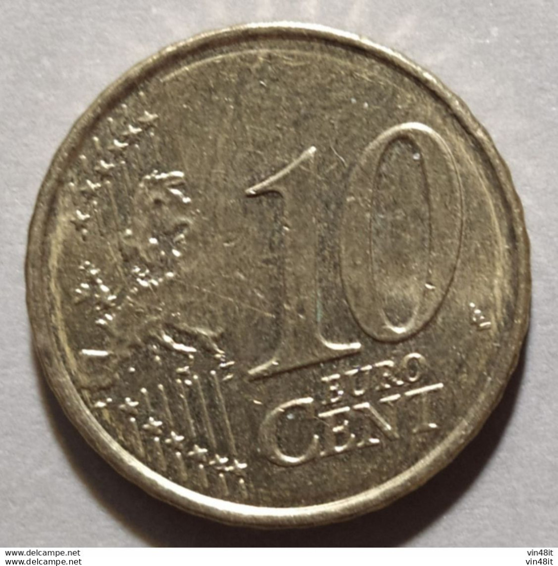 2015  - ITALIA REPUBBLICA   - MONETA IN EURO  - DEL VALORE DI  10 CENTESIMI - USATA - Italia