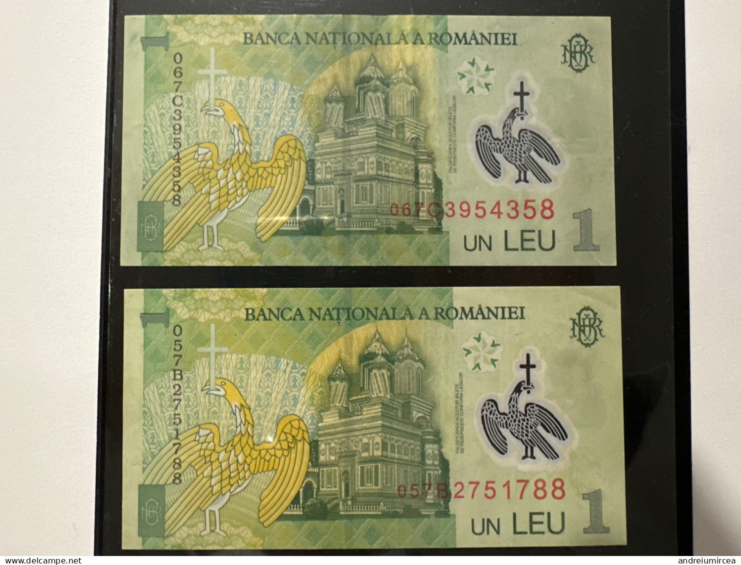 2 X 1 LEU. 1 Iulie 2005 - Roumanie