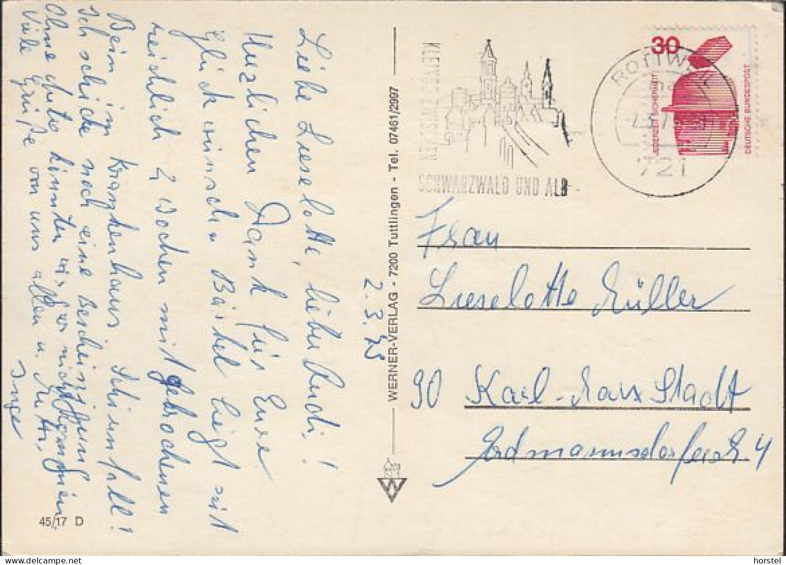 D-78628 Rottweil Am Neckar - Narrensprung - Alte Ansichten - Nice Stamp - Rottweil