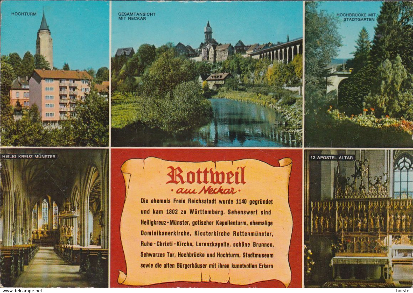 D-78628 Rottweil Am Neckar - Alte Ansichten - Chronik - Hochturm - Kirche - Hochbrücke - Rottweil