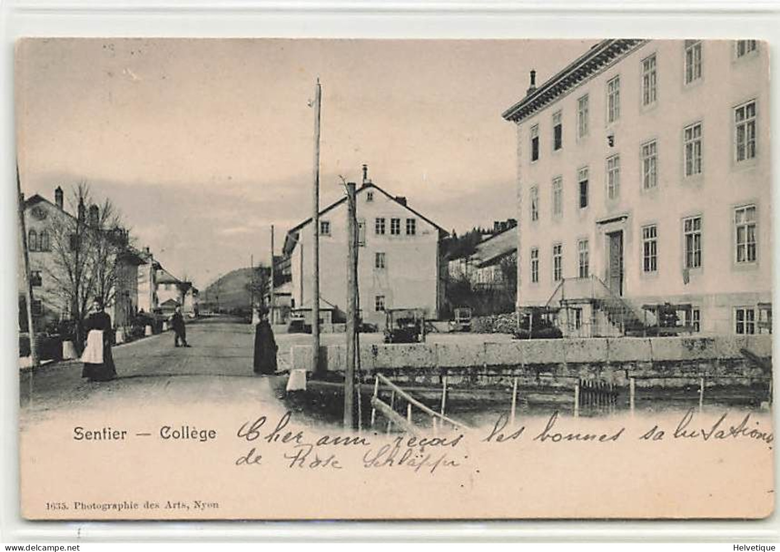 Le Sentier Collège 1903 - Lago De Joux