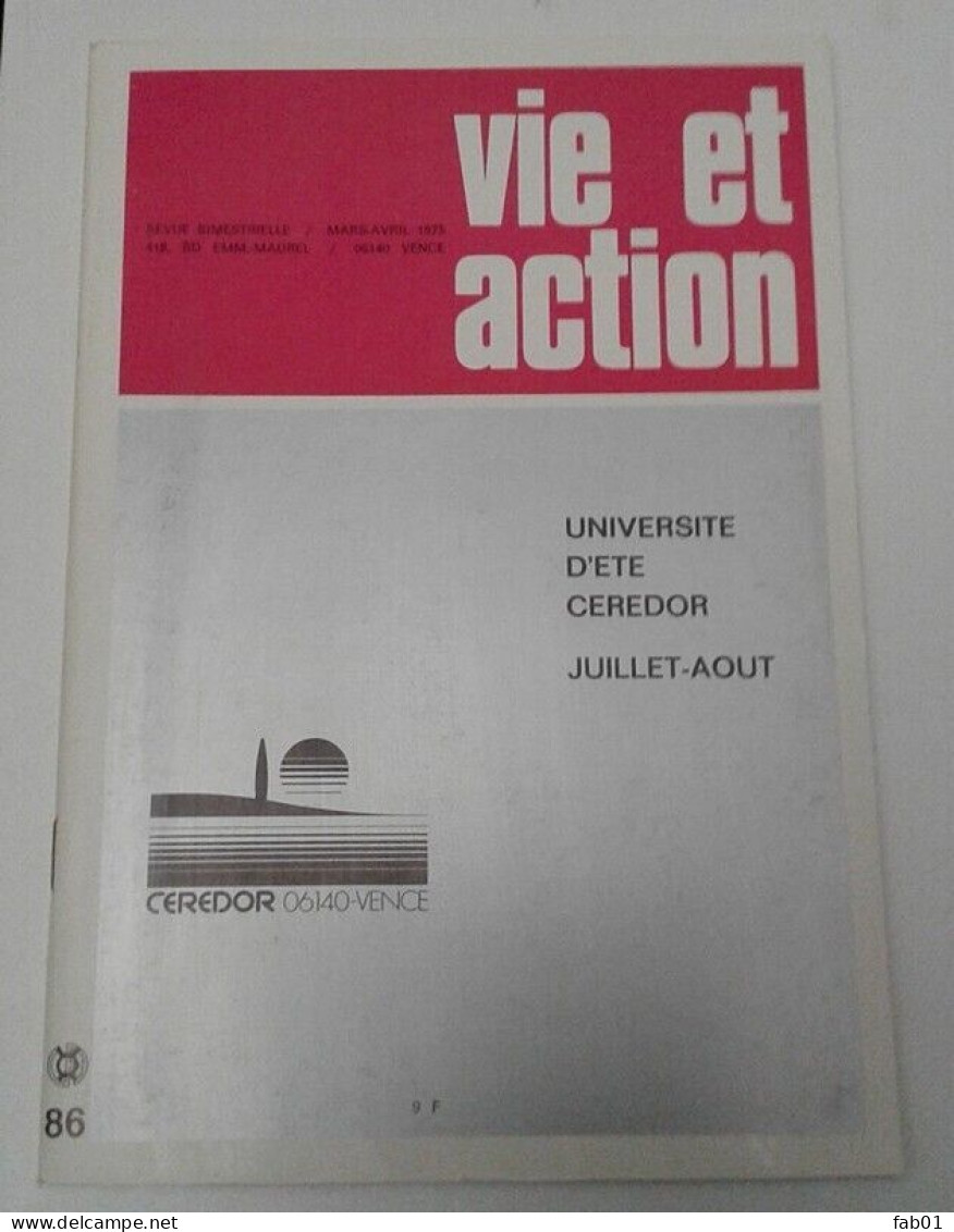 Naturopathie: Vie Et Action ( 1975 -les Laits,aliments,planche Abdo...). - Geneeskunde & Gezondheid