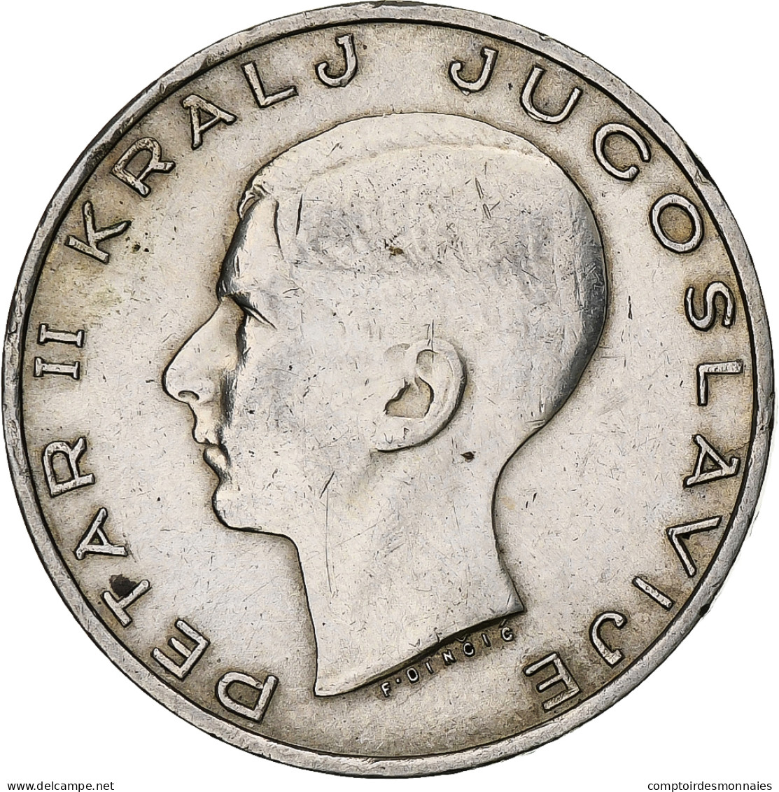 Monnaie, Yougoslavie, Petar II, 20 Dinara, 1938, TTB, Argent, KM:23 - Joegoslavië