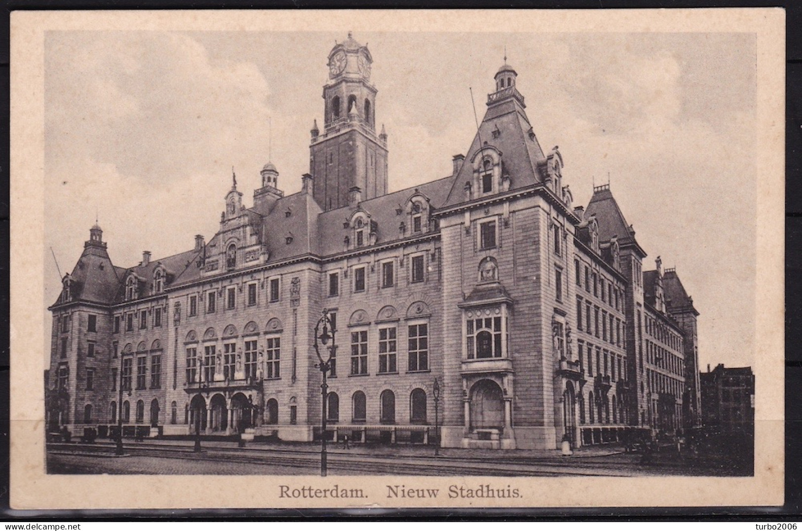 Ca. 1920 Rotterdam Nieuw Stadhuis Z/w Blanco - Rotterdam